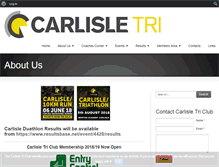 Tablet Screenshot of carlisle-tri.co.uk